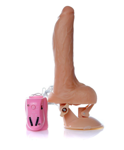 Dildo penis na przyssawce obroty rotacja 24cm