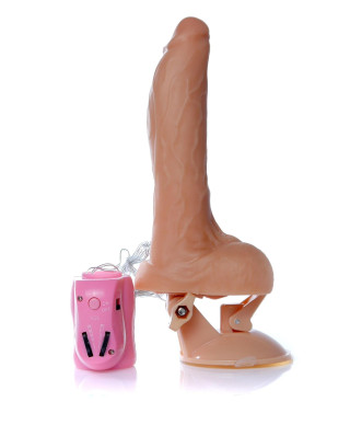 Dildo penis na przyssawce obroty rotacja 24cm