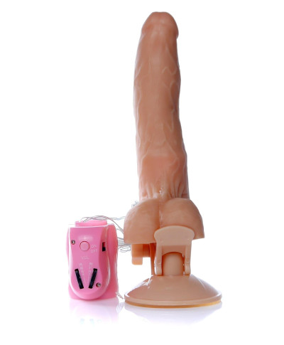 Dildo penis na przyssawce obroty rotacja 24cm