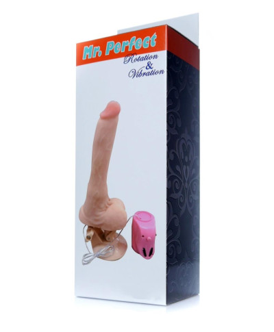 Dildo penis na przyssawce obroty rotacja 24cm