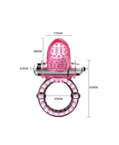 Wibrujący pierścień erekcyjny na penisa i palec