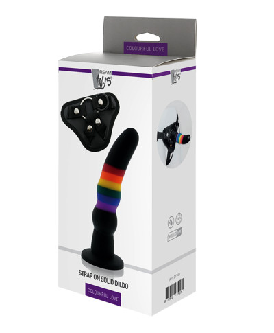 Strap-on na szelkach z silikonowym dildo