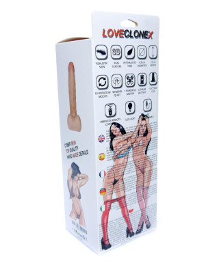 Rotujący obracające się dildo penis z pilotem 23cm