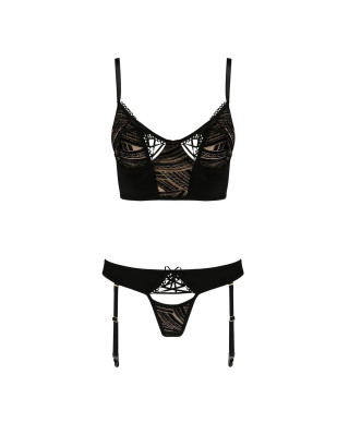 Bielizna-LARA SET black LXL - Casmir