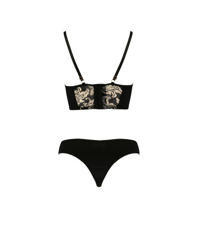 Bielizna-VICTORIA SET black SM - Casmir