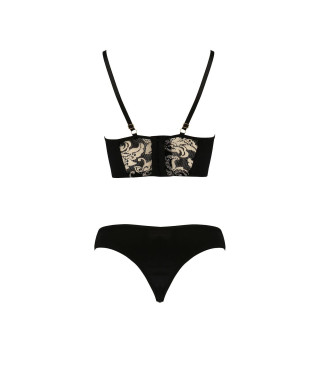 Bielizna-VICTORIA SET black SM - Casmir