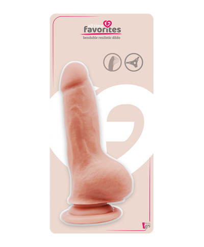 ALL TIME FAVORITES BENDABLE DILDO FLESH