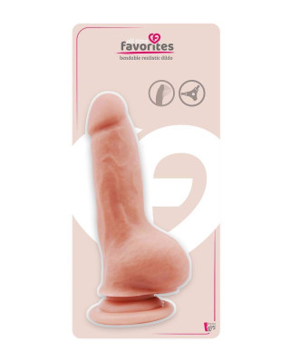 ALL TIME FAVORITES BENDABLE DILDO FLESH