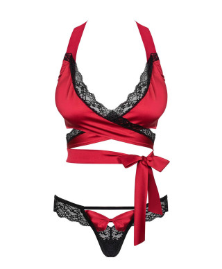 Komplet erotyczny biustonosz stringi sensuelia xxl