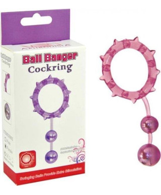 Pierścień- Ball Banger Cockring 2 Balls