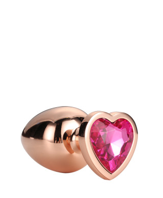 GLEAMING LOVE ROSE GOLD PLUG LARGE