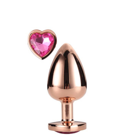 GLEAMING LOVE ROSE GOLD PLUG LARGE