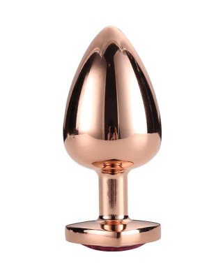 GLEAMING LOVE ROSE GOLD PLUG LARGE