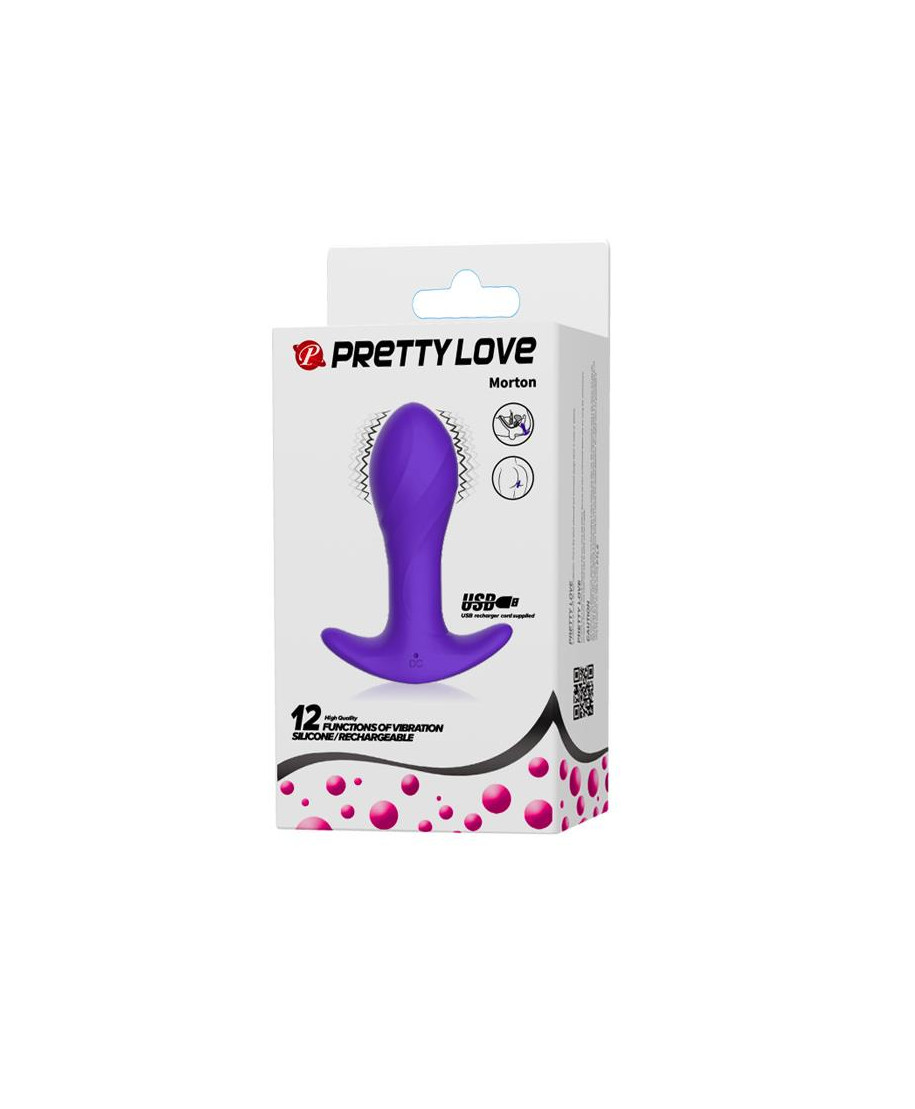 PRETTY LOVE - MORTON Anal Plug Massager 12 Functions USB