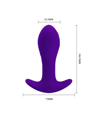 PRETTY LOVE - MORTON Anal Plug Massager 12 Functions USB