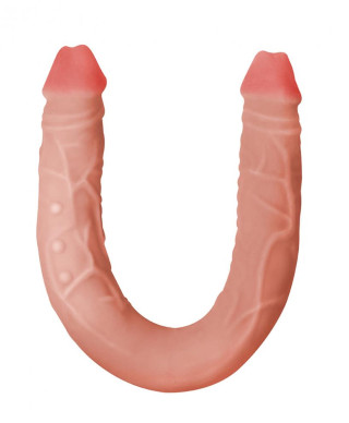 Podwójny penis dildo lesbijskie wyginane sex 47cm