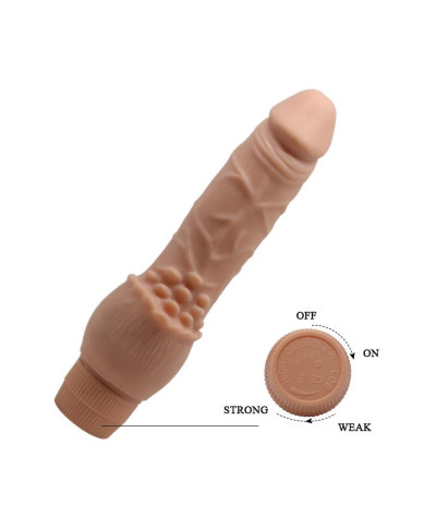 Realistyczny penis z wypustkami do łechtaczki 19cm