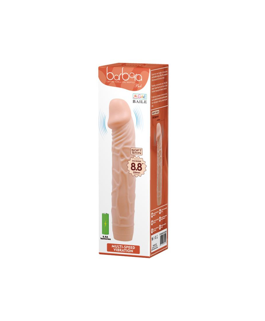 Wibrator penis z grubymi żyłami sex członek 22cm