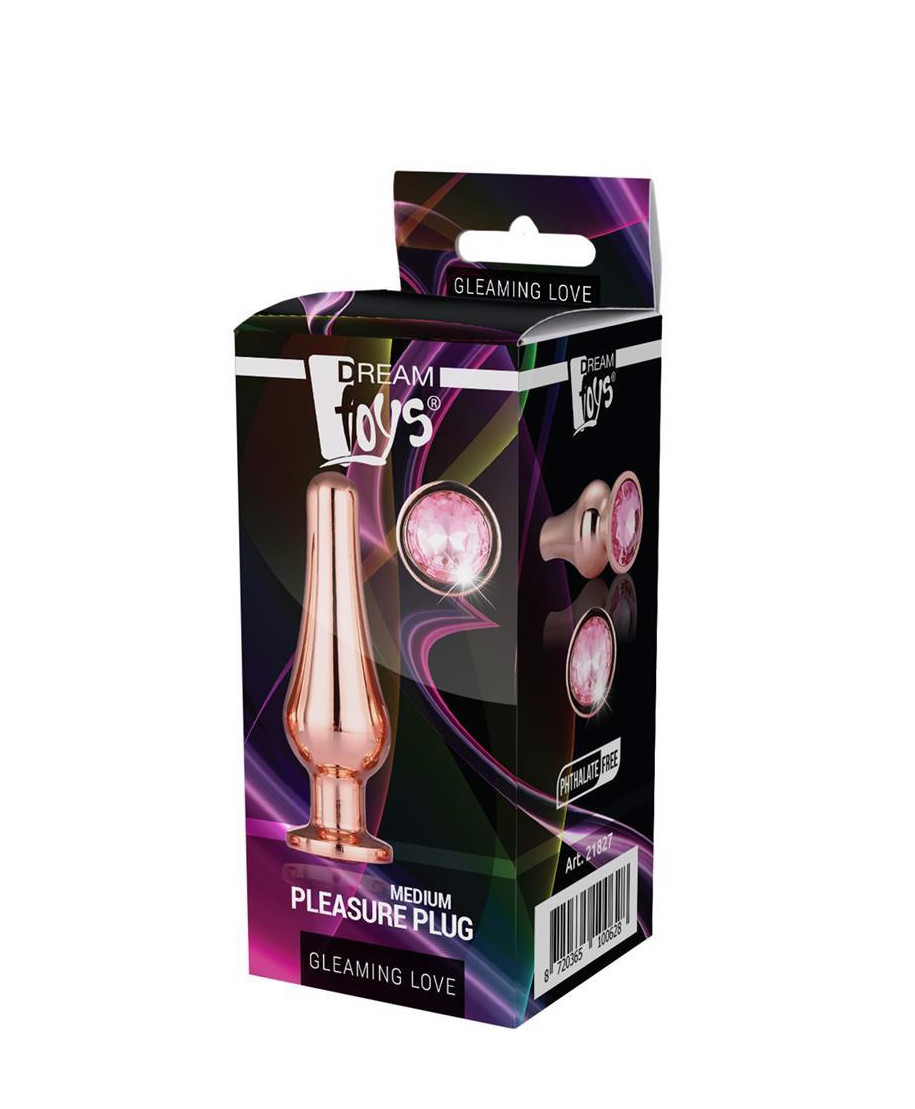 GLEAMING LOVE ROSE GOLD PLEASURE PLUG M