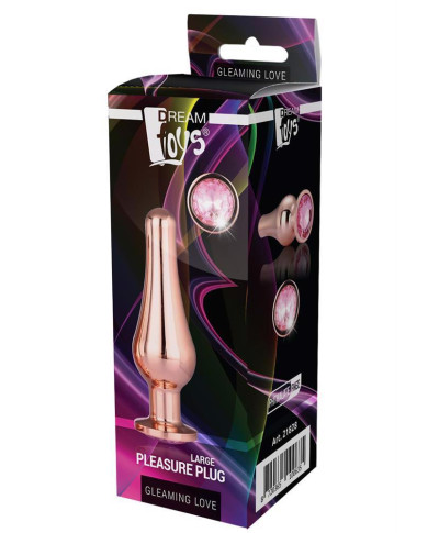 GLEAMING LOVE ROSE GOLD PLEASURE PLUG L