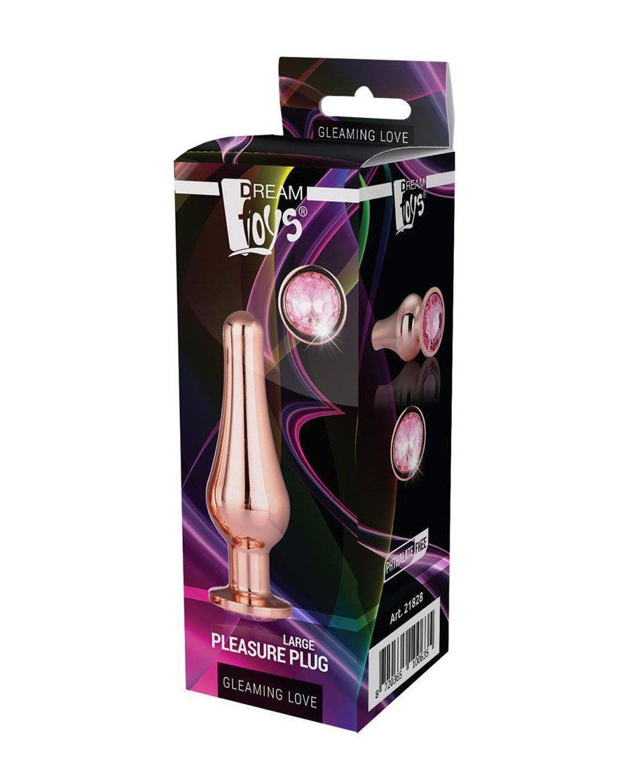 GLEAMING LOVE ROSE GOLD PLEASURE PLUG L