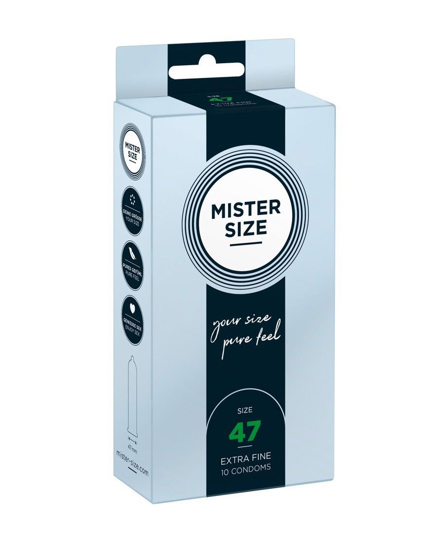 Mister Size 47mm pack of 10