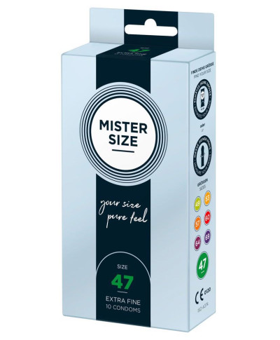 Mister Size 47mm pack of 10