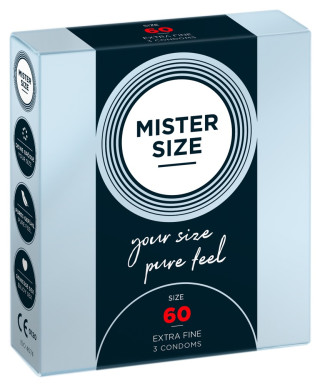 Mister Size 60mm pack of 3