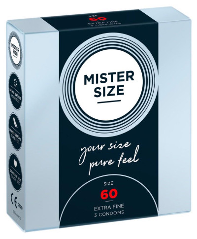 Mister Size 60mm pack of 3