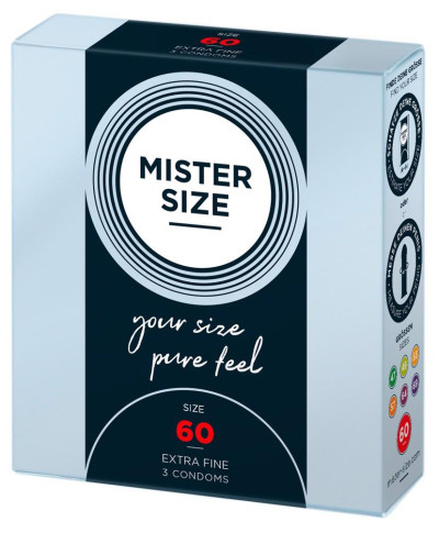 Mister Size 60mm pack of 3