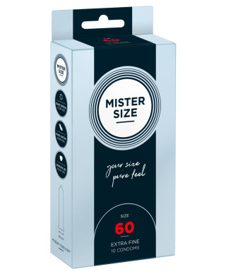 Mister Size 60mm pack of 10