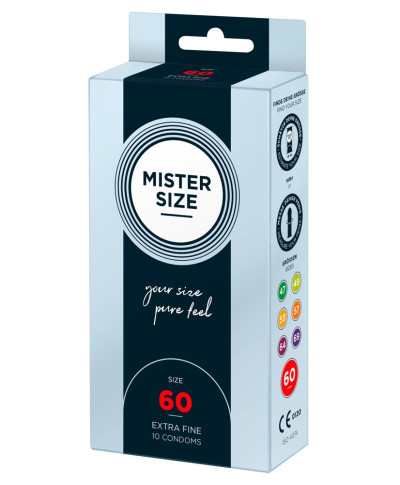 Mister Size 60mm pack of 10