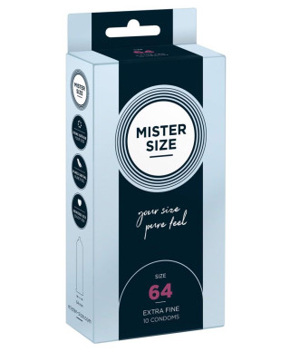 Mister Size 64mm pack of 10