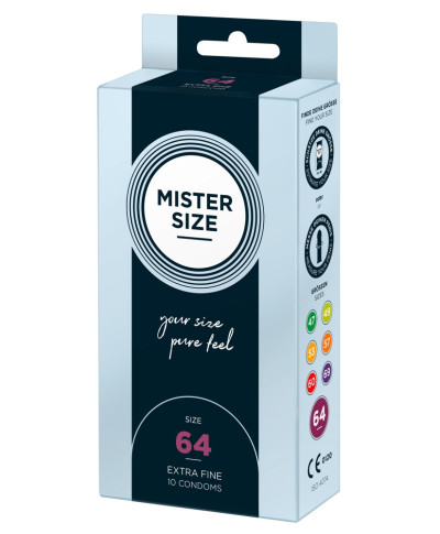 Mister Size 64mm pack of 10