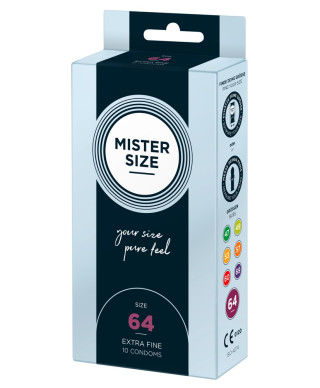 Mister Size 64mm pack of 10