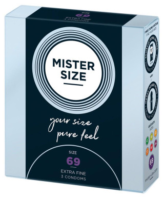 Mister Size 69mm pack of 3