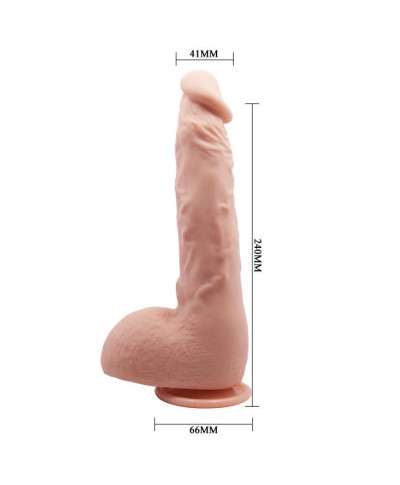 Elastyczne realistyczne dildo 24 cm żylaste skóra