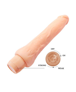 Wibrator realistyczny penis smukły członek 25cm