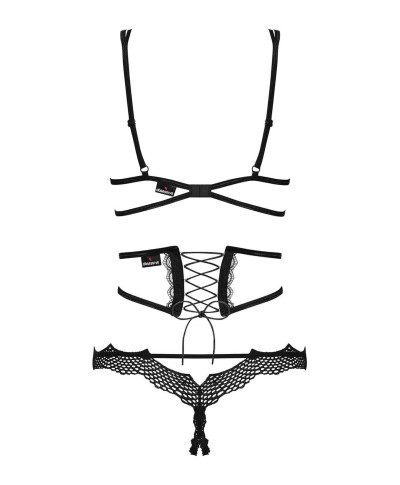 Komplet stanik pas stringi obsessive bravelle lxl