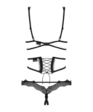 Komplet stanik pas stringi obsessive bravelle lxl
