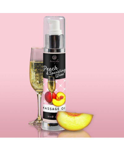 PEACH SPARKLING WINE MASSAGE OIL 50 ML