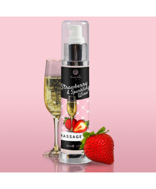 STRAWBERRY SPARKLING WINE MASSAGE OIL 50 ML