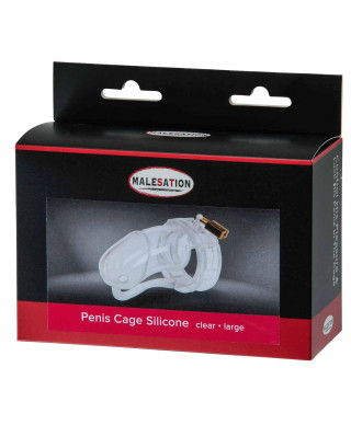 MALESATION Penis Cage Silicone large clear