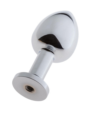 MALESATION Alu-Plug with suction cup small chrome