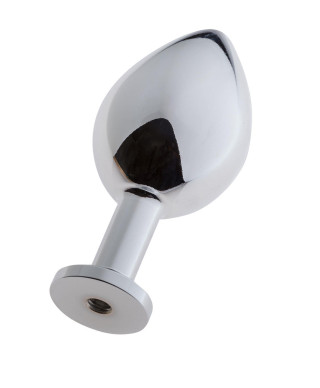 MALESATION Alu-Plug with suction cup medium chrome