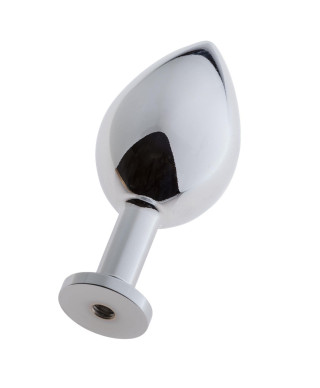 MALESATION Alu-Plug with suction cup large chrome