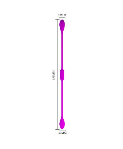 Podwójny wibrator analny waginalny 12 trybów 65cm