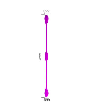 Podwójny wibrator analny waginalny 12 trybów 65cm