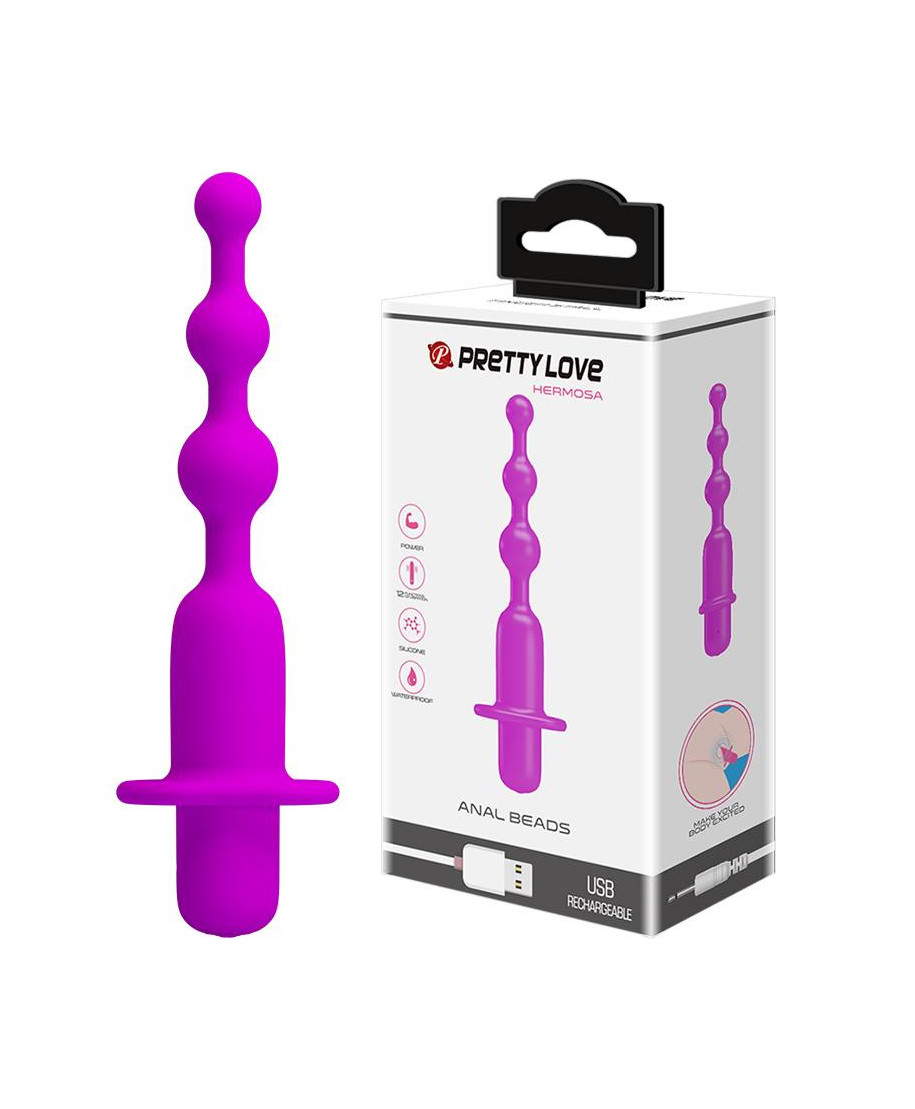 Wibrator analny kulkowy sex sonda 12 trybów 13cm