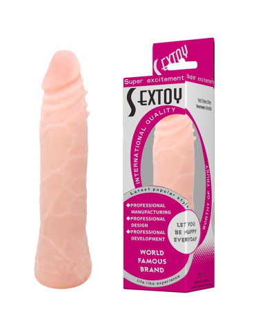 Dildo sztuczny członek wyginany realistyczny 19cm